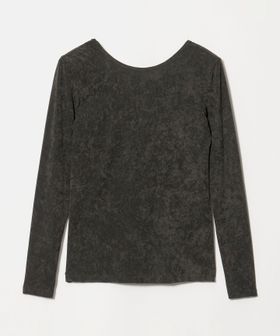 UNITED ARROWS/ベロア バック オープン Tシャツ/Tシャツ / カットソー