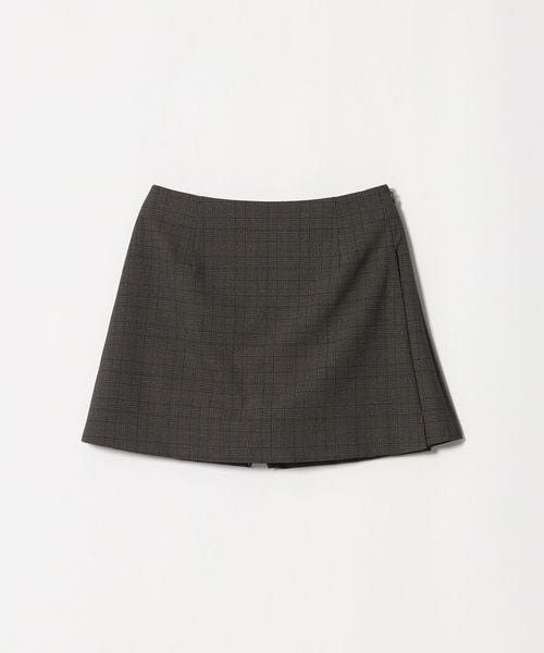 UNITED ARROWS/ダブルラップ チェック ミニ スカート パンツ/ショート / ハーフパンツ