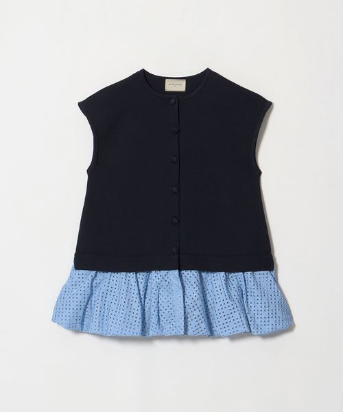 UNITED ARROWS/カットワーク バルーン シルエット ベスト ‐ウォッシャブル‐/ベスト