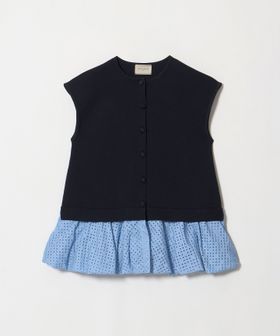 UNITED ARROWS/カットワーク バルーン シルエット ベスト ‐ウォッシャブル‐/ベスト