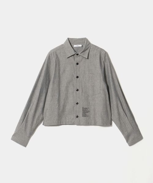 HYKE/＜HYKE＞シャンブレー クロップド シャツ/シャツ / ブラウス