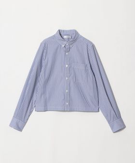 HYKE/＜HYKE＞クロップド シャツ ブロックストライプ/シャツ / ブラウス