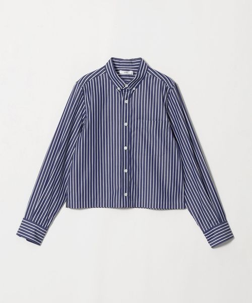 HYKE/＜HYKE＞クロップド シャツ シングルストライプ/シャツ / ブラウス