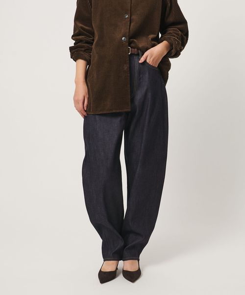 HYKE/＜HYKE＞テーパード デニムパンツ NAVY/デニムパンツ