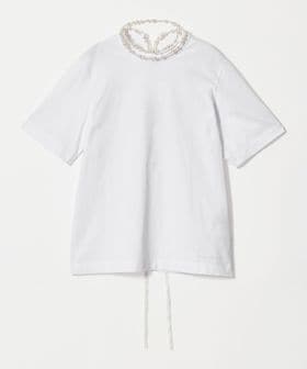carven/＜carven＞フェイクパール ネックレス Tシャツ/Tシャツ / カットソー