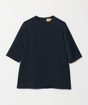 UNITED ARROWS/サテン クルーネック ブラウス ‐ウォッシャブル‐/シャツ / ブラウス