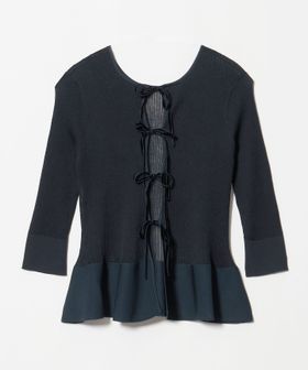 UNITED ARROWS/シアー リボン 2WAYカーディガン ‐ウォッシャブル‐/カーディガン / ボレロ