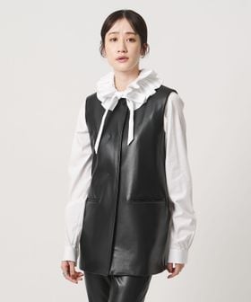 UNITED ARROWS/レザーライク ジレ ‐ウォッシャブル‐/ベスト