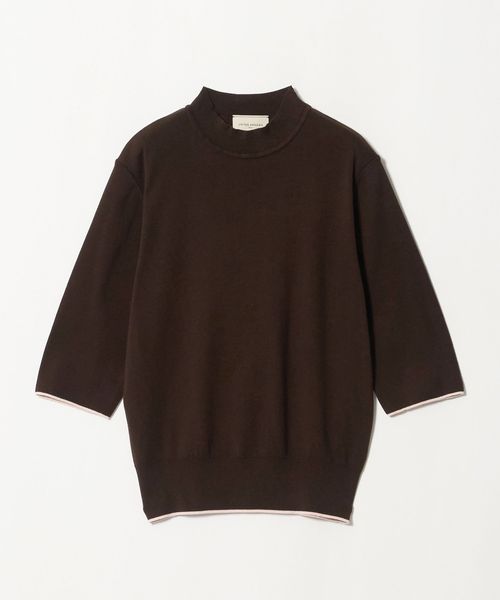 UNITED ARROWS/５分袖 ミニ ハイネック ニット ‐ウォッシャブル‐/ニット / セーター