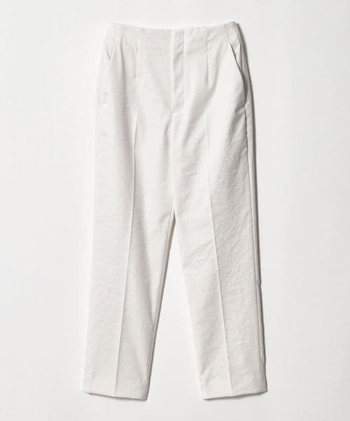 UNITED ARROWS/シャイニー スリム パンツ OFF WHITE ‐ストレッチ ウォッシャブル‐/スラックス