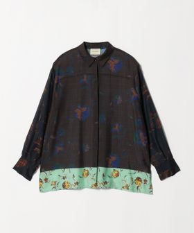 UNITED ARROWS/フラワー パネル プリント シャツ ‐ウォッシャブル‐/シャツ / ブラウス