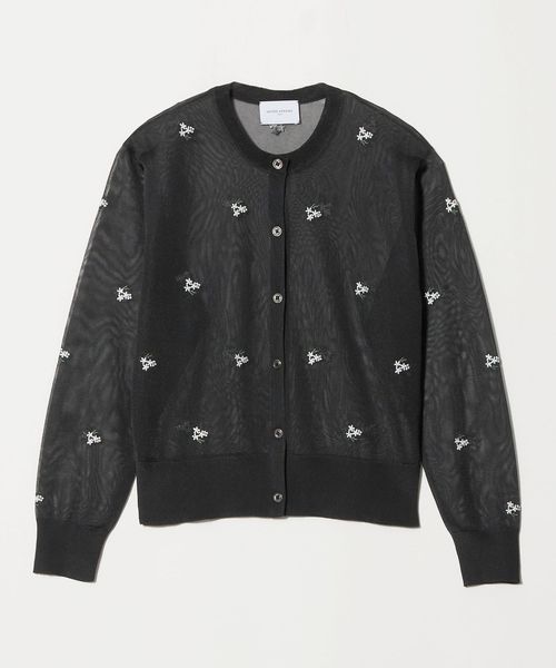 UNITED ARROWS/シアー フラワー カーディガン/カーディガン / ボレロ