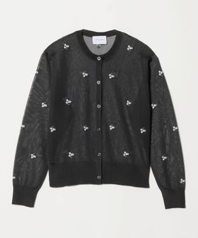 UNITED ARROWS/シアー フラワー カーディガン/カーディガン / ボレロ
