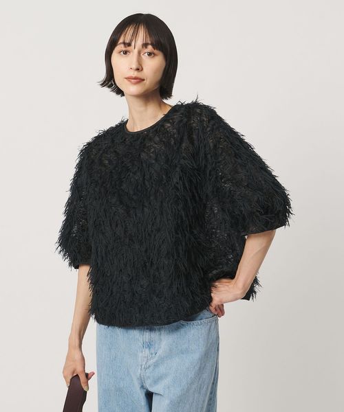 UNITED ARROWS/へアリー フリンジ ブラウス ‐ウォッシャブル‐/シャツ / ブラウス
