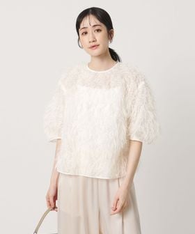UNITED ARROWS/へアリー フリンジ ブラウス ‐ウォッシャブル‐/シャツ / ブラウス