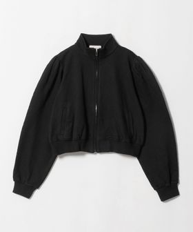 VIVIANO/＜VIVIANO＞パフスリーブ スウェット ジップアップ パーカー/スウェット / パーカー