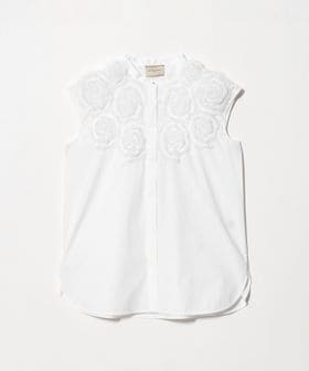UNITED ARROWS/フラワー チュール フレンチスリーブ シャツ/シャツ / ブラウス