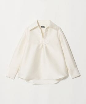 M・fil/＜M・fil＞ダブルクロス スキッパー ブラウス/シャツ / ブラウス