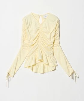 Merlette/＜Merlette＞ARENA ギャザー ロングスリーブ /Tシャツ / カットソー