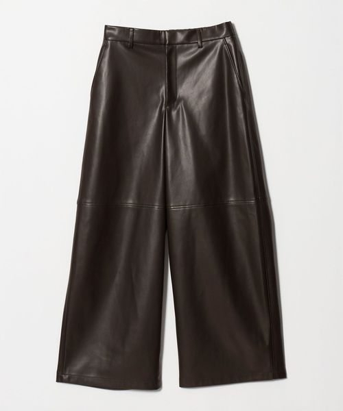 UNITED ARROWS/レザーライク ワイドパンツ‐ウォッシャブル‐/その他パンツ