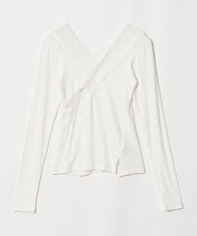 ANTHEM A/＜ANTHEM A＞レース ジャージー シャツ/Tシャツ / カットソー