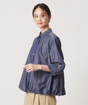 UNITED ARROWS/コットン ８分袖 バルーン シャツ/シャツ / ブラウス