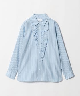 UNITED ARROWS/アシンメトリー フリル レギュラーシャツ/シャツ / ブラウス