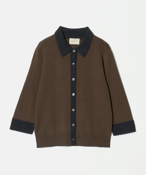 UNITED ARROWS/クロシェ ポロカーディガン ‐ウォッシャブル‐/カーディガン / ボレロ