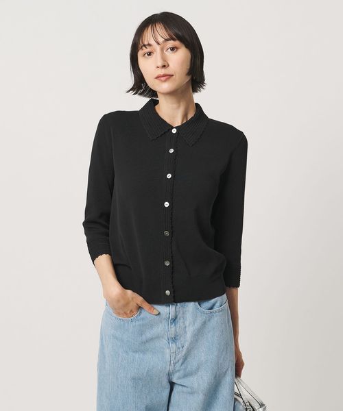 UNITED ARROWS/クロシェ ポロカーディガン ‐ウォッシャブル‐/カーディガン / ボレロ