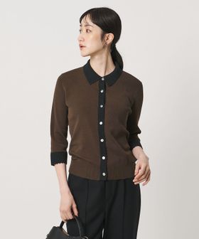 UNITED ARROWS/クロシェ ポロカーディガン ‐ウォッシャブル‐/カーディガン / ボレロ
