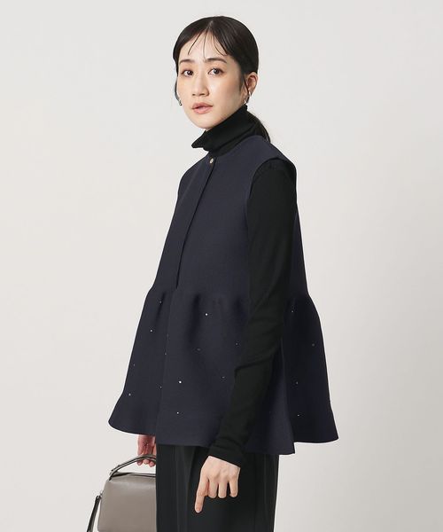 UNITED ARROWS/ビジュー ベスト ‐ウォッシャブル‐/ベスト
