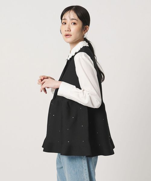 UNITED ARROWS/ビジュー ベスト ‐ウォッシャブル‐/ベスト