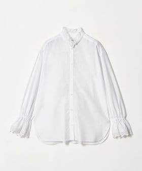 UNITED ARROWS/エンブロイダリー スタンドフリル シャツ/シャツ / ブラウス