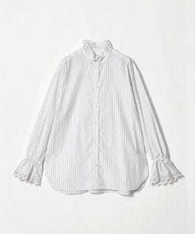 UNITED ARROWS/エンブロイダリー スタンドフリル シャツ/シャツ / ブラウス