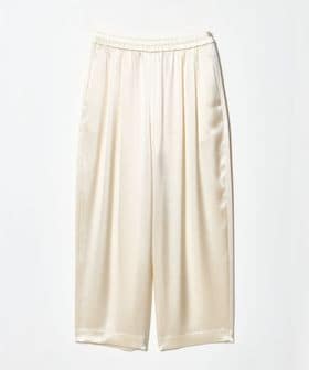 UNITED ARROWS/サテン ギャザー テーパード ワイドパンツ/イージーパンツ