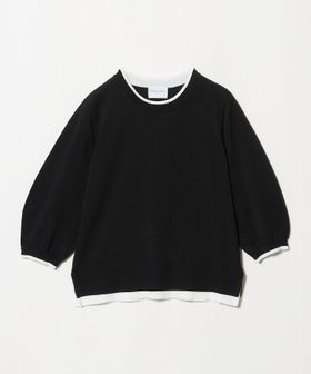 UNITED ARROWS/ブローチ ハーフスリーブ ニット/ニット / セーター