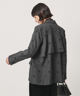 UNITED ARROWS/フラワー ジャガード バックフレア ジャケット/テーラードジャケット