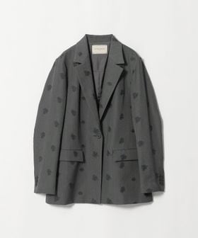 UNITED ARROWS/フラワー ジャガード バックフレア ジャケット/テーラードジャケット