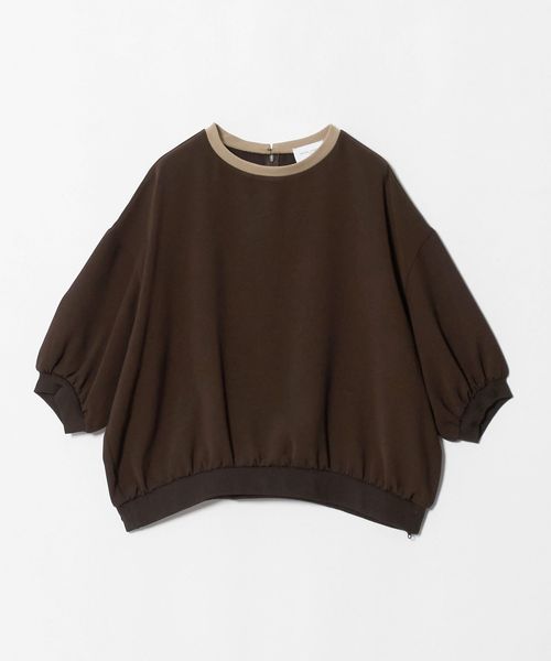UNITED ARROWS/COMFY ７分袖 プルオーバー ブラウス ‐ウォッシャブル 防汚 UVカット‐/シャツ / ブラウス