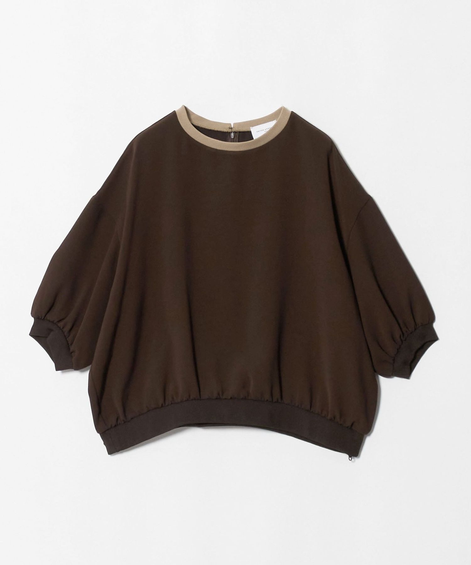 COMFY 7分袖 プルオーバー ブラウス ‐ウォッシャブル 防汚 UVカット‐
