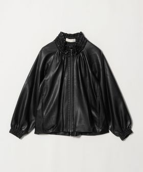 MARILYN MOON/＜MARILYN MOON＞レザーライク ミドル ブルゾン/Tシャツ / カットソー