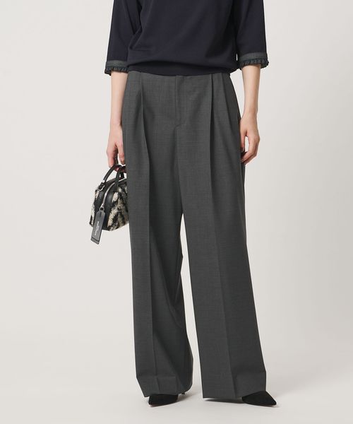 UNITED ARROWS/トロピカル ２タック ワイドパンツ/スラックス