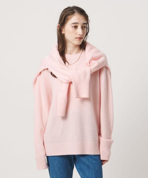 UNITED ARROWS/ウール カシミヤ クルーネック ニット/ニット / セーター