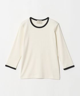 UNITED ARROWS/７分袖 リブ バイカラー パイピング カットソー/Tシャツ / カットソー