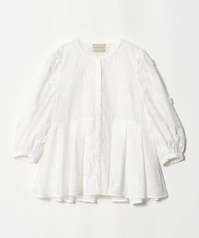 UNITED ARROWS/3Dフラワー ペプラム ブラウス ‐ウォッシャブル‐/シャツ / ブラウス