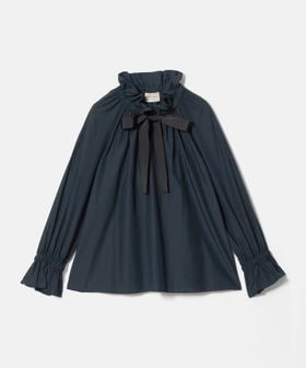 UNITED ARROWS/スタンド フリル リボン ブラウス/シャツ / ブラウス