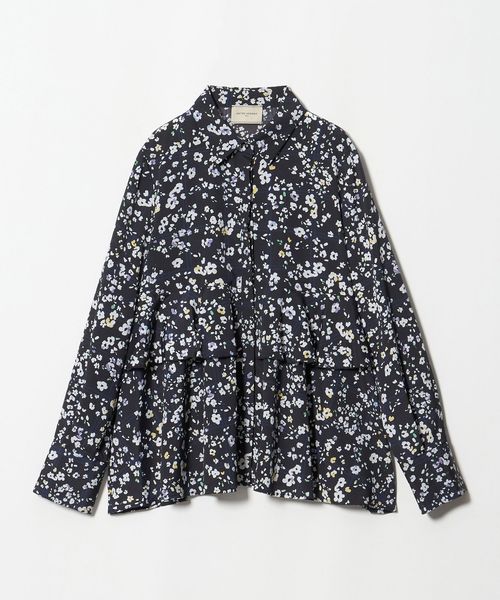 UNITED ARROWS/チェック フラワー プリント ブラウス/シャツ / ブラウス