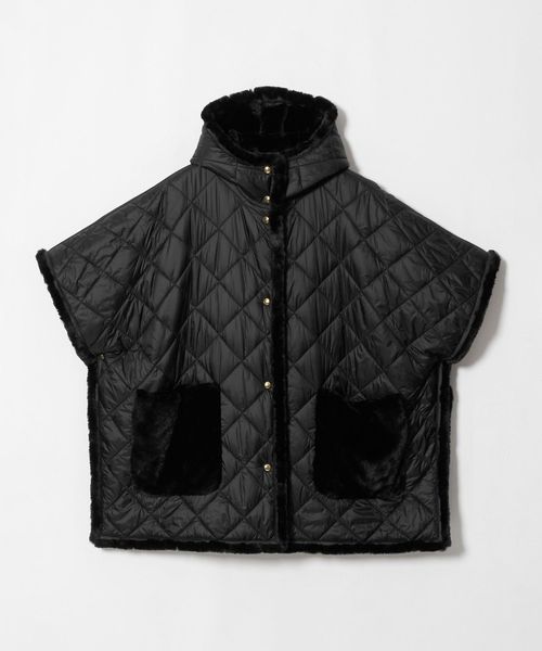 MONCLER/＜MONCLER＞キルト コンビ ケープ/中綿 / キルティングジャケット