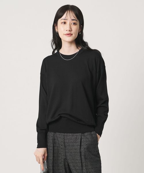 UNITED ARROWS/18G ウール クルーネック ニット ‐ウォッシャブル‐/ニット / セーター