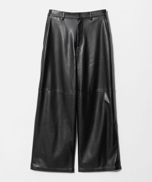 UNITED ARROWS/レザーライク ワイドパンツ/その他パンツ